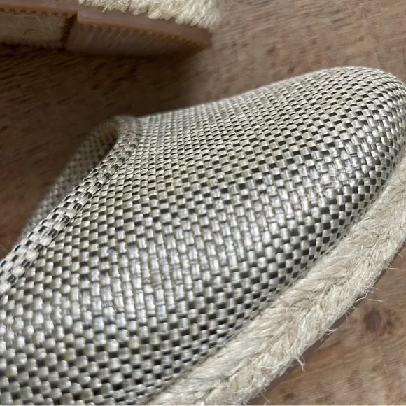 Lauren Ralph Lauren Buckle Tie Wedge Heel Espadrille Shoes Womens Size 7 - Picture 7 of 12